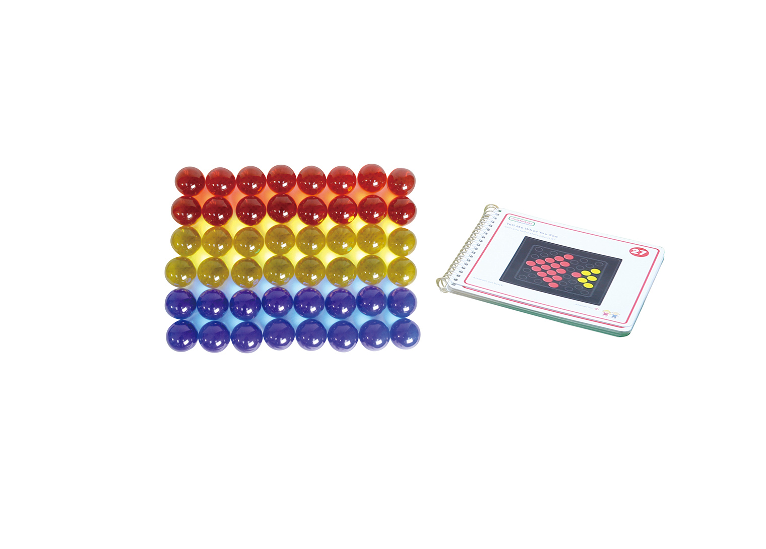 3 Colour Translucent Acrylic Balls 48 Piece Set